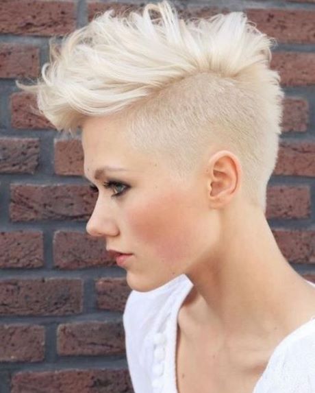 Short cuts shaved woman