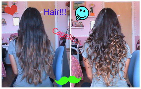 Hair from wavy to straight