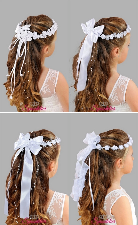 Girl Communion hairstyles 2024