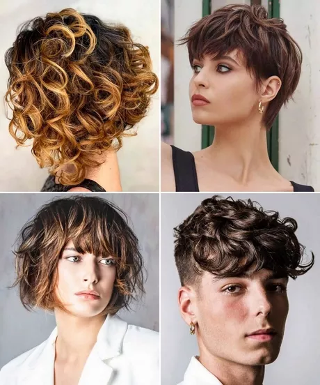 Short haircuts 2024 curly