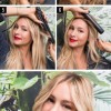 Make wavy hair with the plate